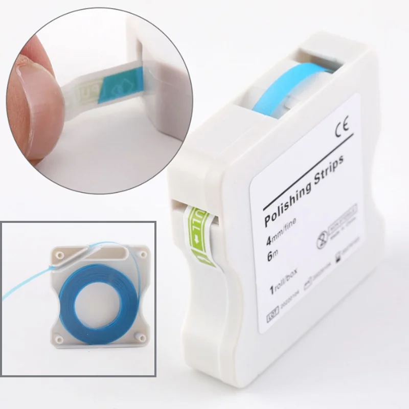 1Roll/Box Dental Polishing Strip Multicolour Tooth Whitening Resin Sanding Strip Surface Grinding Material Dentist Tool