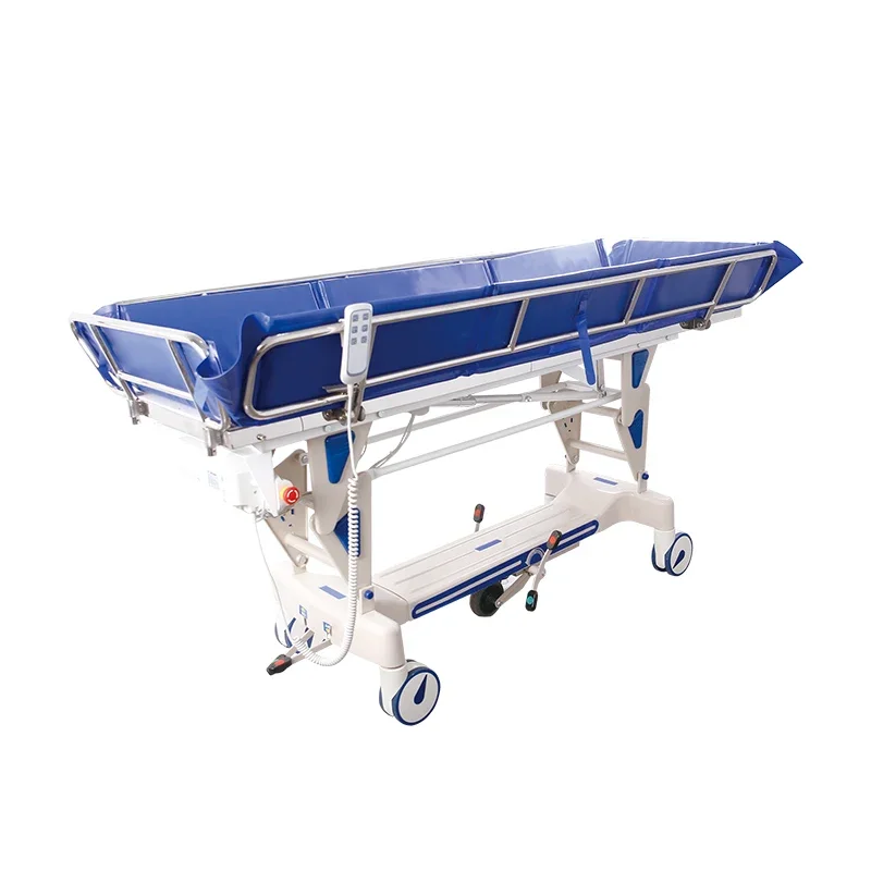 Mobility impaired the elderly bathing bed care hemiplegic bedridden patient trolley movable