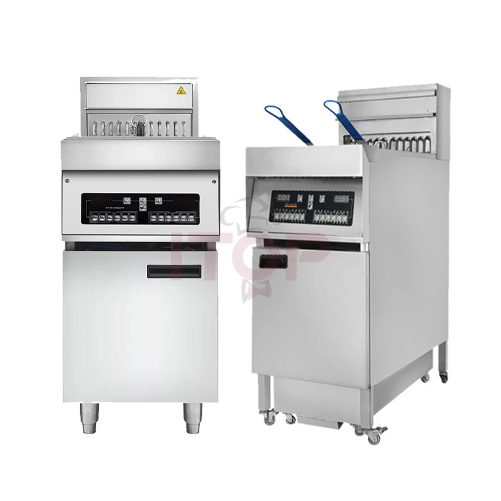 

ITOP Hot Selling Detachable Gas Potato Fryer Oven Electric Deep Fryers 12L+12L Double Cylinder Chicken Pressure Fryer
