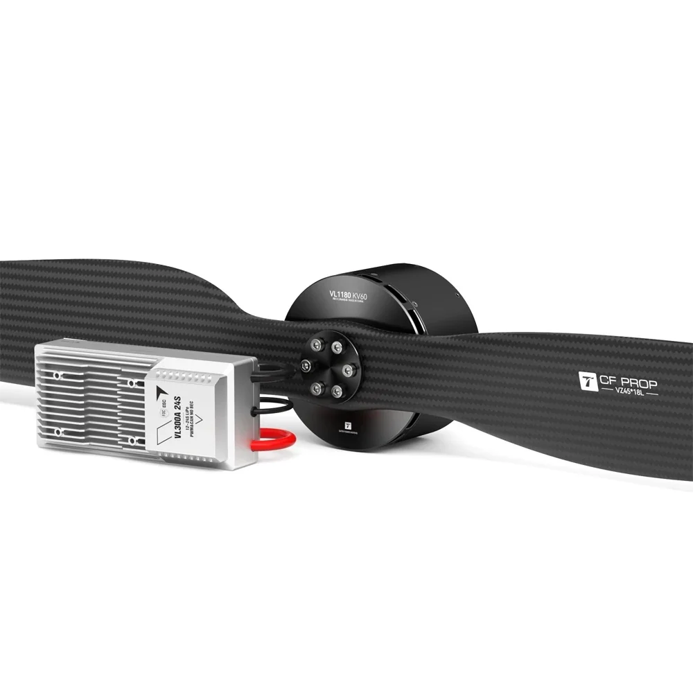 T-MOTOR VL1180 KV60 OEM ODM 24S Factory Price 4500W IPX5 Brushless Waterproof Dc Drone Vtol Motor