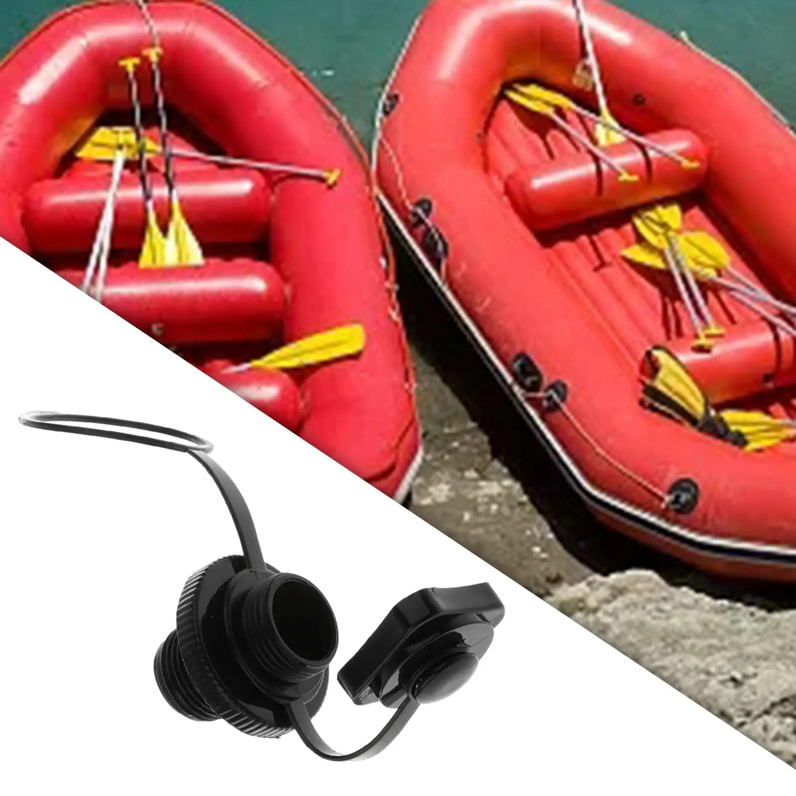 Válvula inflável Plug para caiaque e barcos, tipo parafuso, peças, 22mm