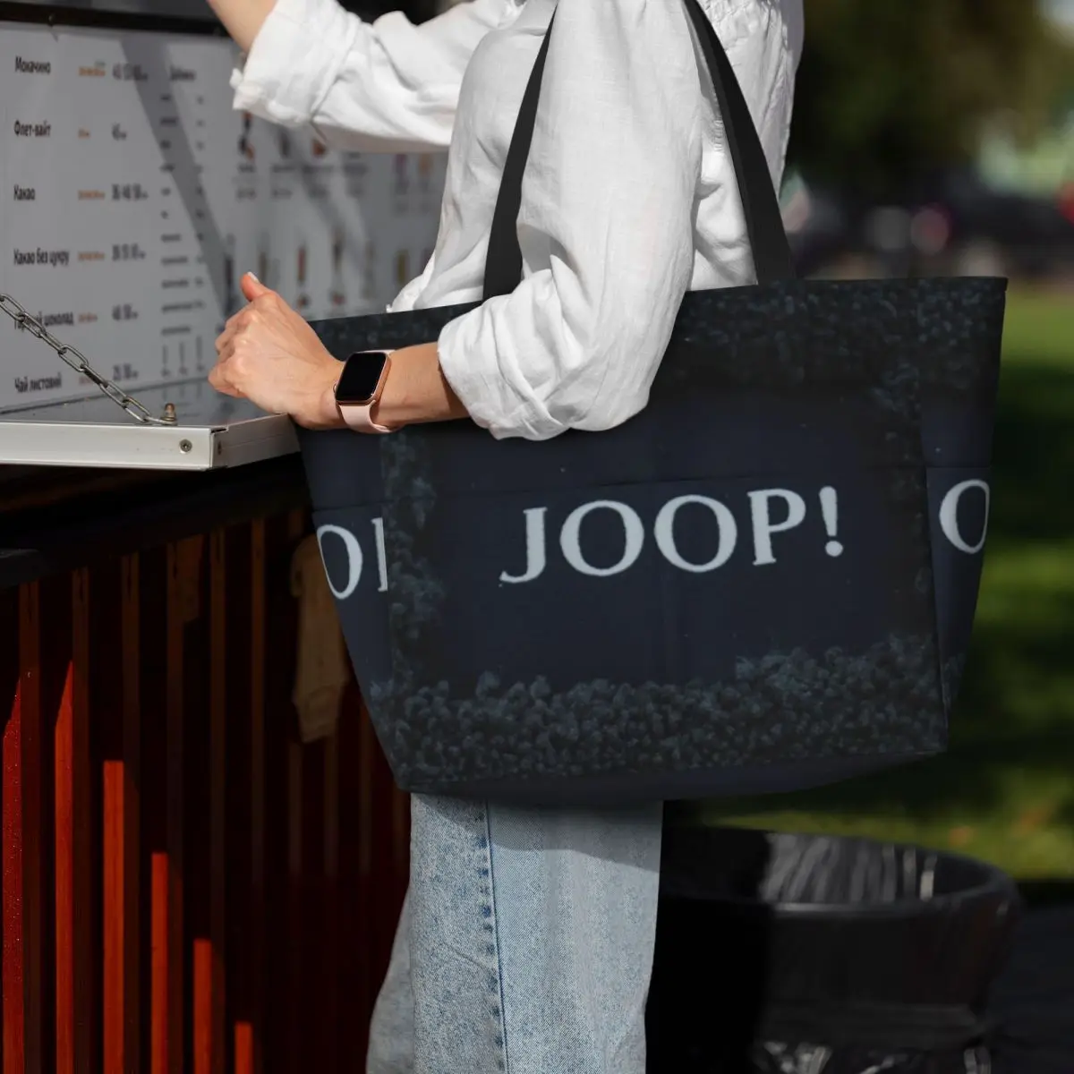 

Joop Logo 1 Beach Tote Bag Sport Gym Yoga Duffle Large Tote Bag Women Travel Bag Fitness bag