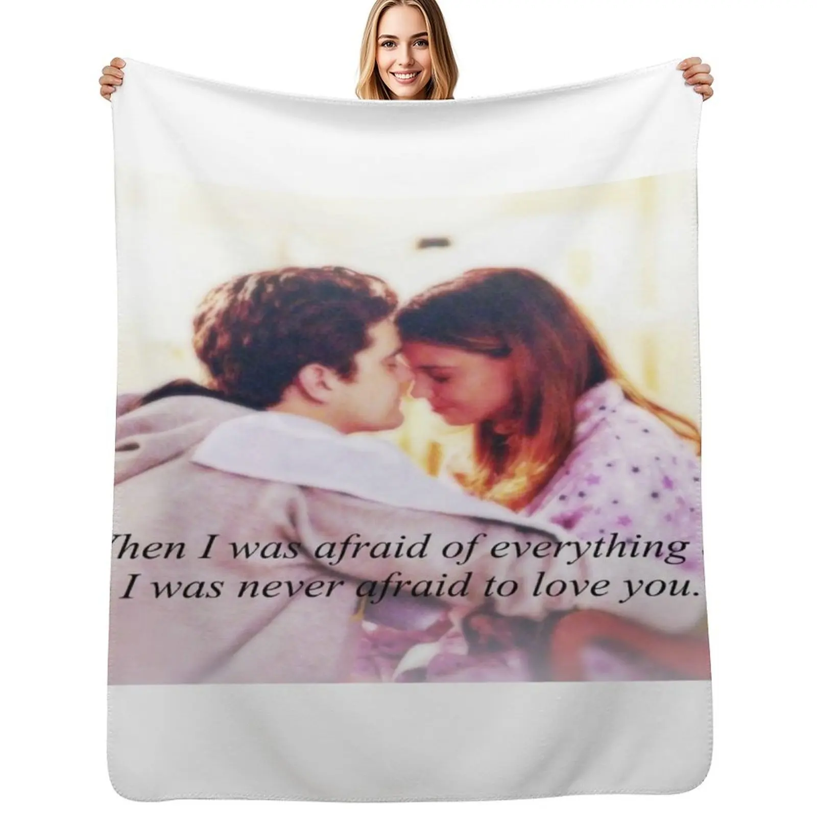

Dawson's Creek - Pacey and Joey Throw Blanket Flannel Fabric Sofa Soft Beds Comforter Blanket