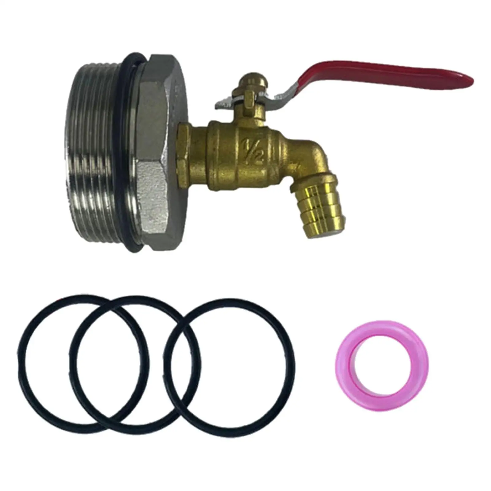 55 Gallon Drum Spigot Replacement Parts Hardware with Gaskets Barrel Spigot