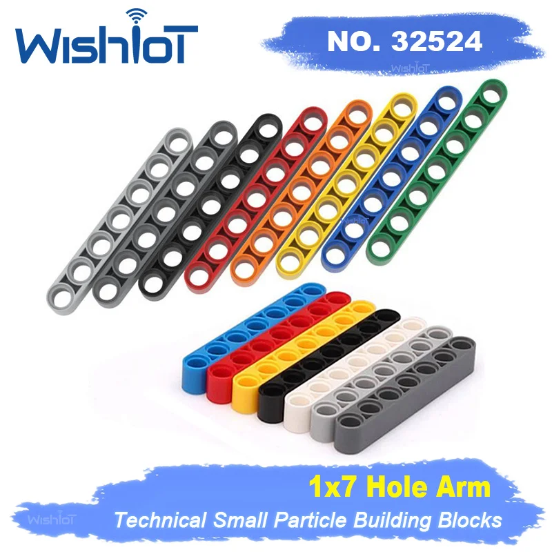 1x7 Straight Beam 32524 Classic Educational DIY Splicing Accessories Toy Building Blocks Compatible Assembles Particles