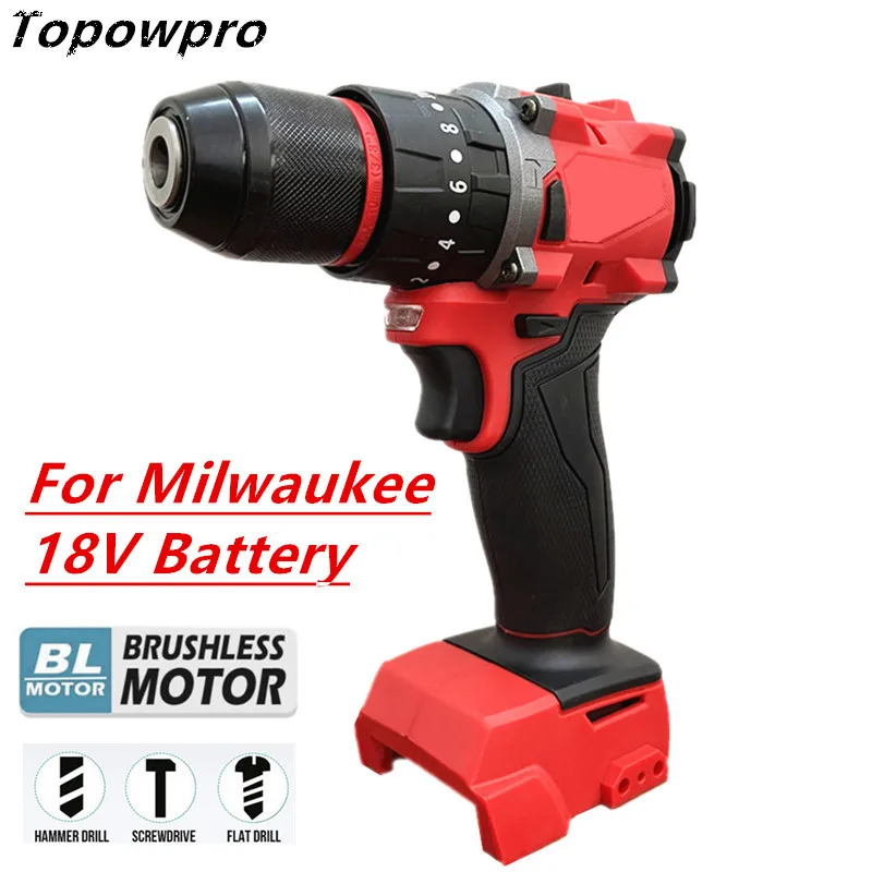 

Acumulatorowa wiertarko-wkrętarka udarowa do akumulatora Milwaukee 18 V 20 + 3 moment obrotowy bezszczotkowa wiertarka elektryczna młotek wielofunkcyjne elektronarzędzia