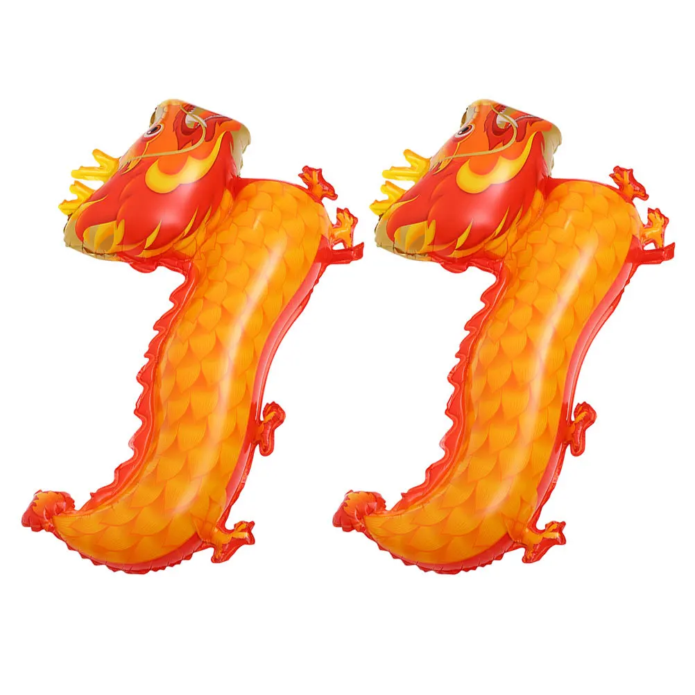 

2Pcs Chinese New Year Dragon Balloons Cartoon Party Decor Spring Festival Balloon Supplies Chinese Dragon Balloon