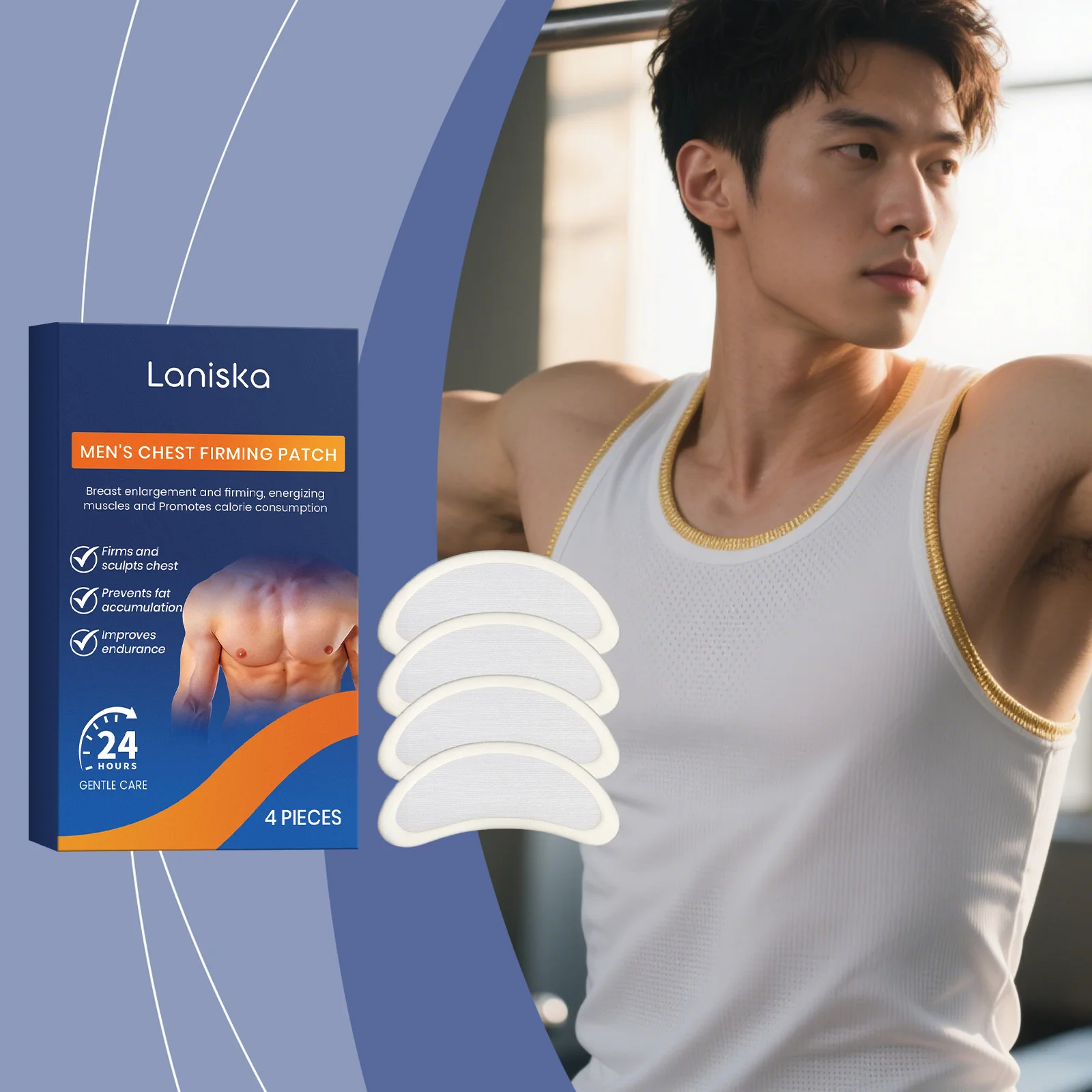 

4/8/12/16pcs Man Gynecomastia Firming Patch Breast Cellulite Removal Strengthen Abdominal Muscle Male Chest Tightening Patch
