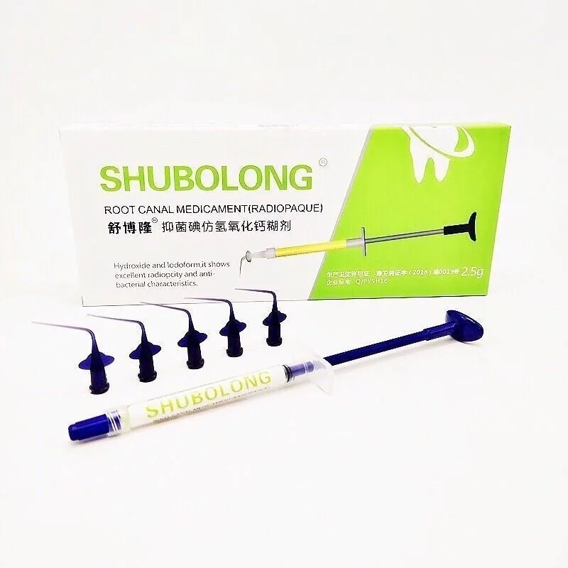 

Shuobolong Injectable Dental Antibacterial Iodoform Calcium Hydroxide Paste 2.5g for Primary Tooth FillingStomatology Department