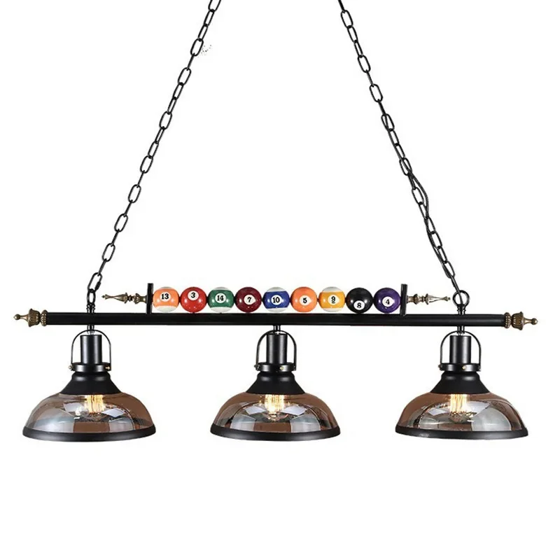 American Vintage Billiard Chandelier Lights Creative Restaurantbar Clothing Store Hot Pot Shop Decorative Personalized Lamps