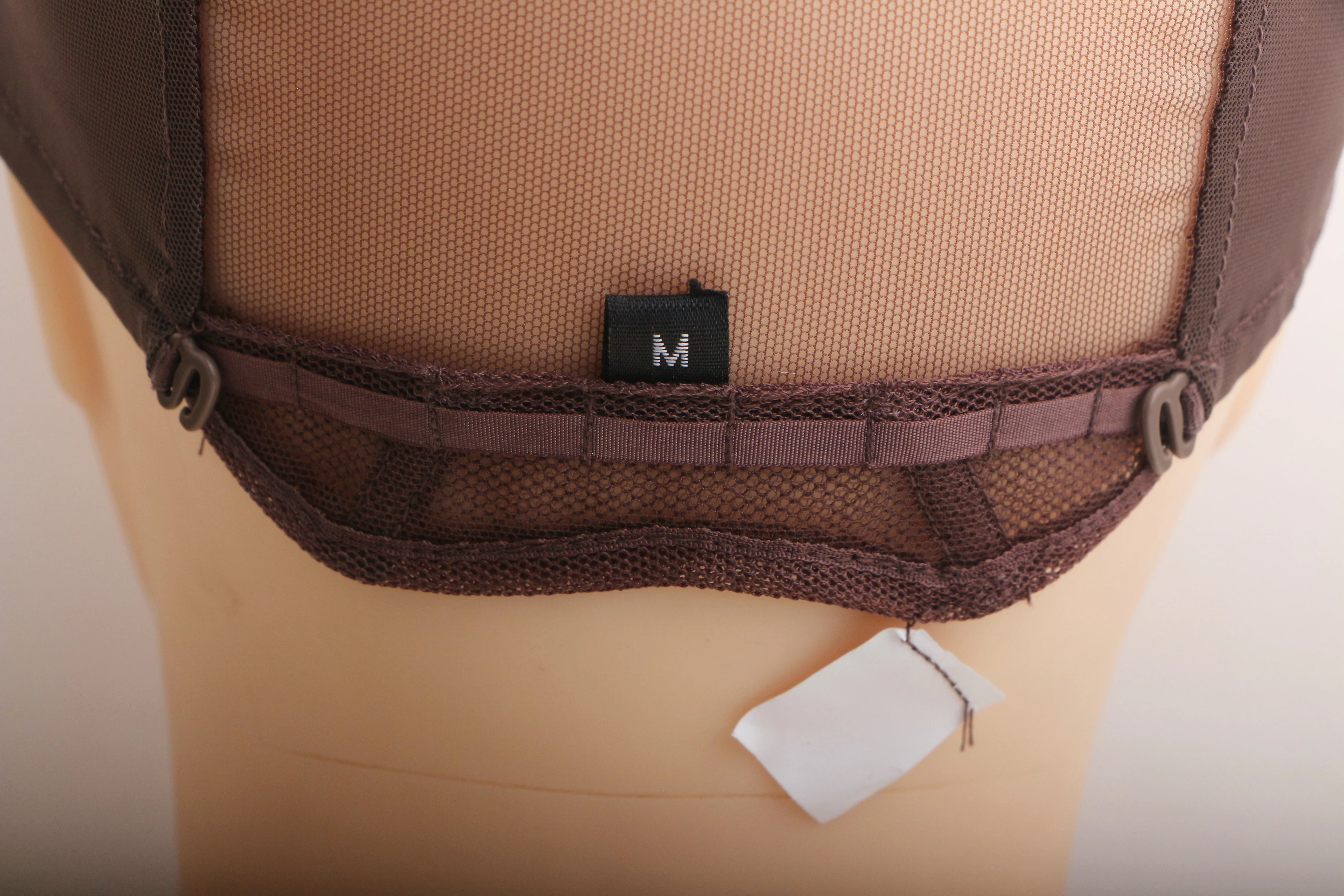 H-19-40D قابل للتعديل نصف كامل الدانتيل إغلاق U جزء البناء دنة صافي شبكة بونيه Perruque قبة غطاء شعر مستعار لصنع الباروكات #6