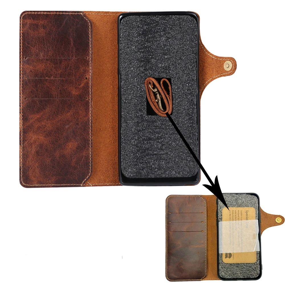 100% Real Leather Case For Samsung Galaxy S25 S24 S23Ultra S22 S21 S20Plus Note 9 10 20 Ultra Card Bag Cowhide Wallet Soft Cover