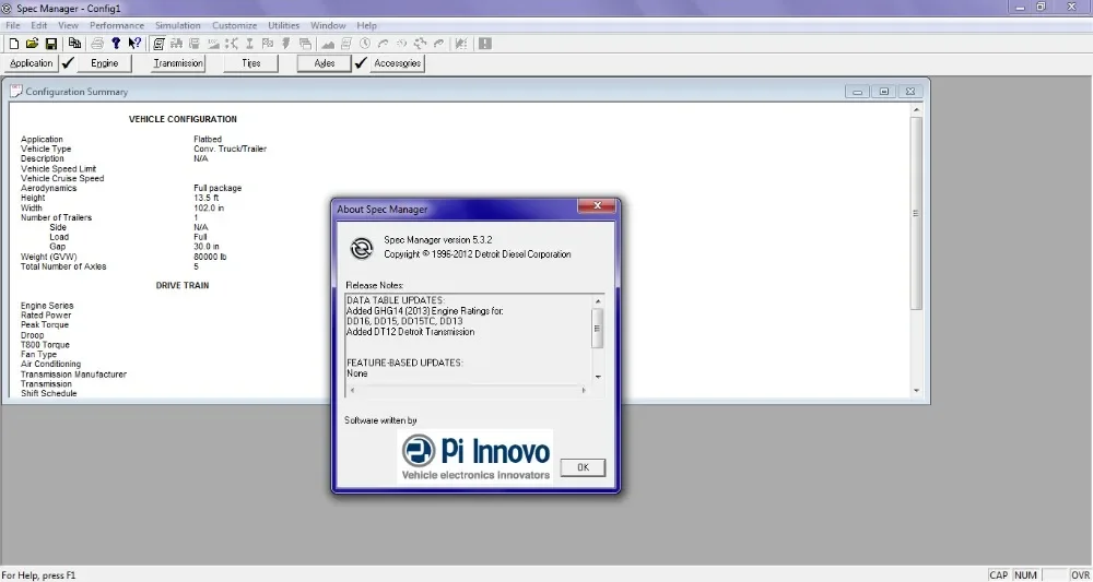Detroit Diesel SpecManager v5.3.5