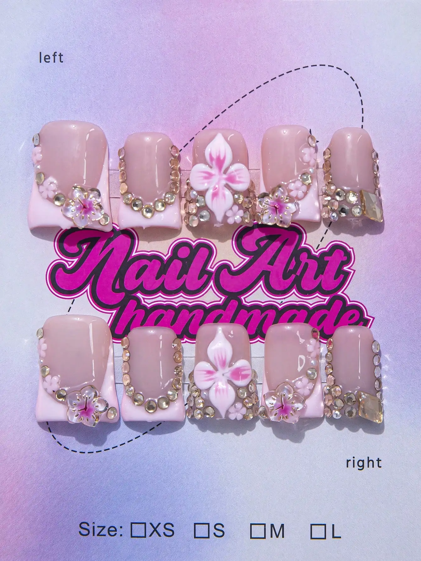 

Spring & Summer Duck Billed Handmade Y2K Fashion Nail Stickers, Available In Nude, Red, Brown, French Tip Design, Leopard Print, Cross, Heart Decor, 10pcs/Set, 3 Size Options, Suitable For Parties, Weddings And Daily Wear, Includes Tool Kit, Excellent Nai