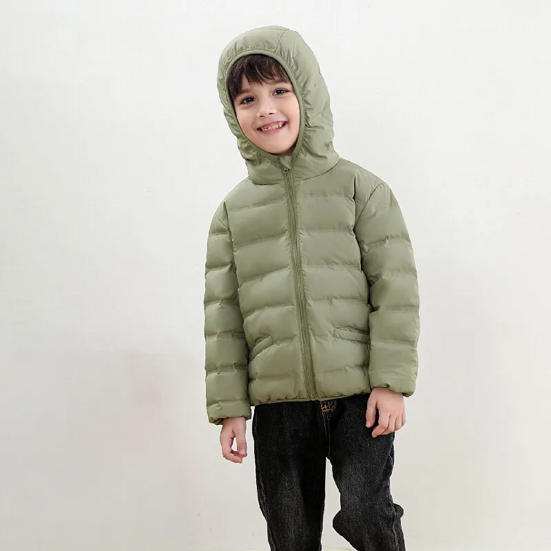 

Верхняя одежда, пуховик, пальто, наряд для детей, теплая красивая одежда, легкая одежда с капюшоном для мальчиков и девочек, средние и большие дети