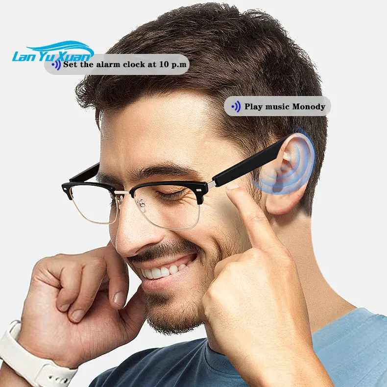 Wireless Headset Custom LOGO Polarized Audio Smart Designer Men Women Driving Blue Tooth Sunglasses Glasses 2022