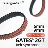 Trianglelab Gates 2GT belt synchronous belt Timing belt Width 6mm 9mm length 2m 4m 6m wear GT2 resistant for Ender3 cr10 Anet