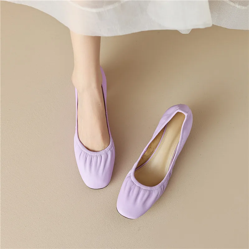 FEDONAS Women Pumps Spring Summer Office Ladies Party Wedding Thick Heels Soft Genuine Leather Basic Shoes Woman Elegant Fashion