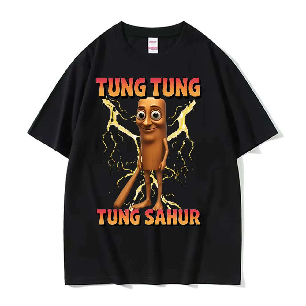 

Tung Tung Tung Sahur Funny Baseball Bat Meme New Graphic T-shirts Men Women Vintage 90s Humor Casual O-Neck Short Sleeve T Shirt