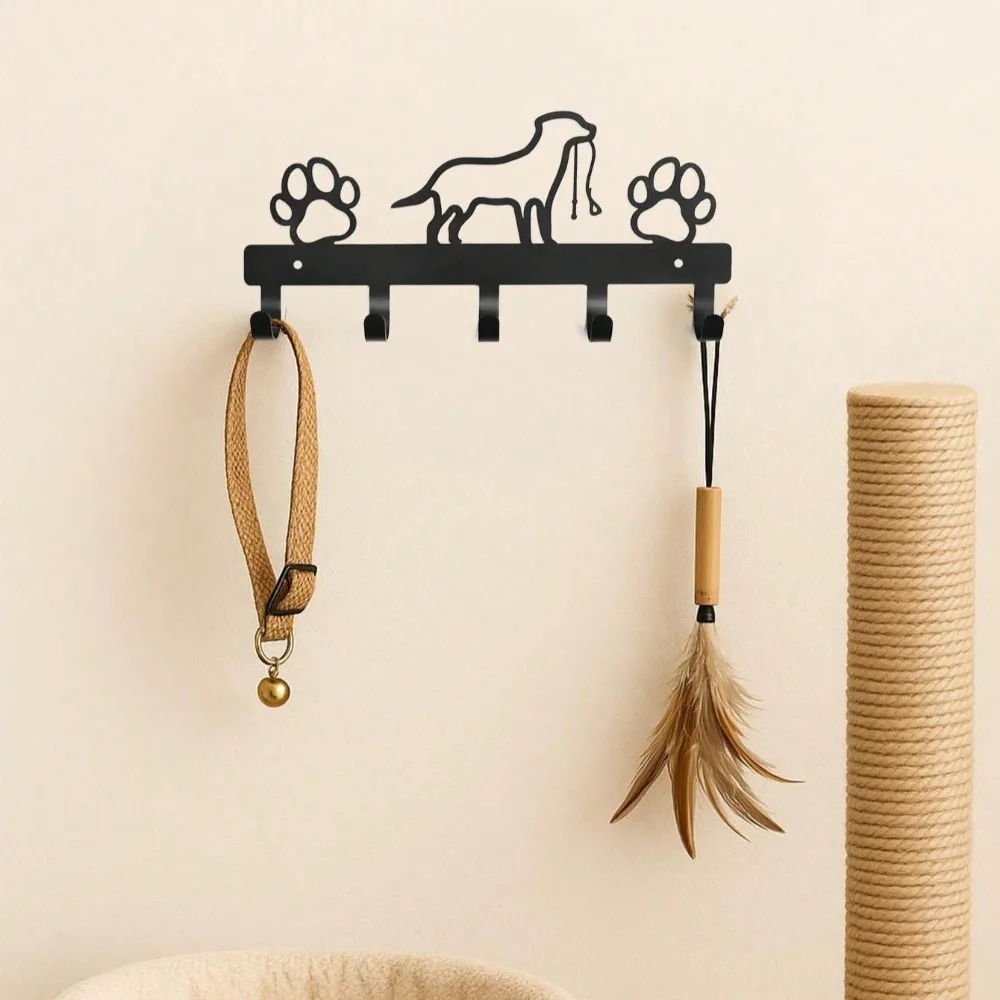 ตะขอแขวนผนังรูปสัตว์โลหะสีดำแบบเดี่ยว พรีเมียม - ที่แขวนเสื้อโค้ทและหมวกที่ทนทานสำหรับแจ็คเก็ต กระเป๋า หมวก - ของตกแต่งบ้านที่หรูหราสำหรับห้องนั่งเล่น