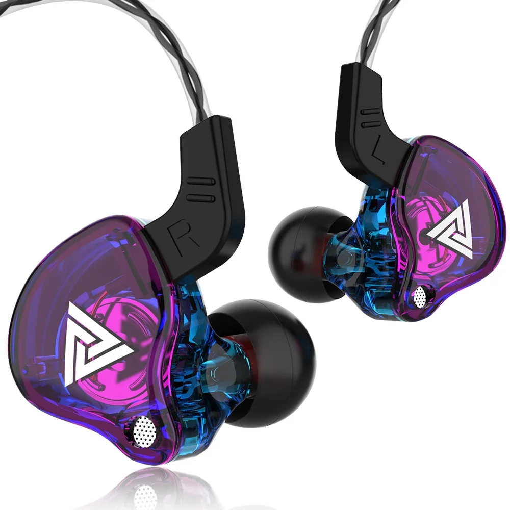 

QKZ AK6 Проводные наушники 3,5 мм HiFi басовые наушники Игровые наушники с микрофоном Шумоизоляция Дешевые наушники для телефона/ПК/музыки