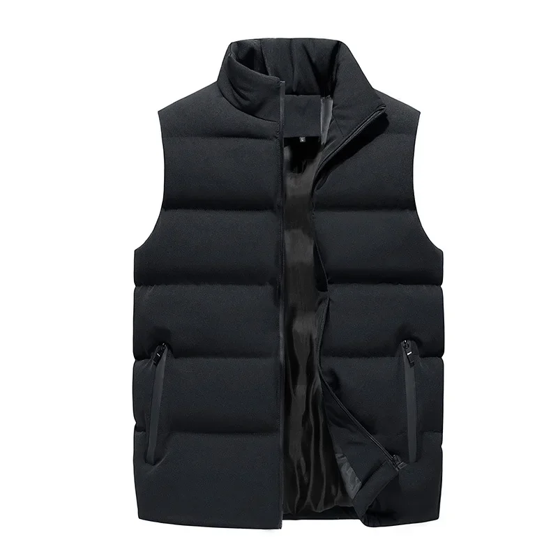 

Soft Padded Waistcoat Men Lightweight Waistcoat Stylish Men's Winter Vest Warm Windproof Sleeveless Outerwear with for Outdoor