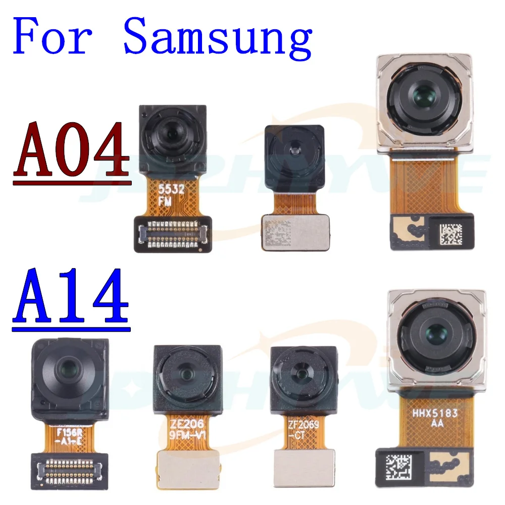 Rear Front Camera For Samsung Galaxy A04 A14 A045 A145 Frontal Selfie Facing Main Back Wide Camera Module Flex Cable Parts