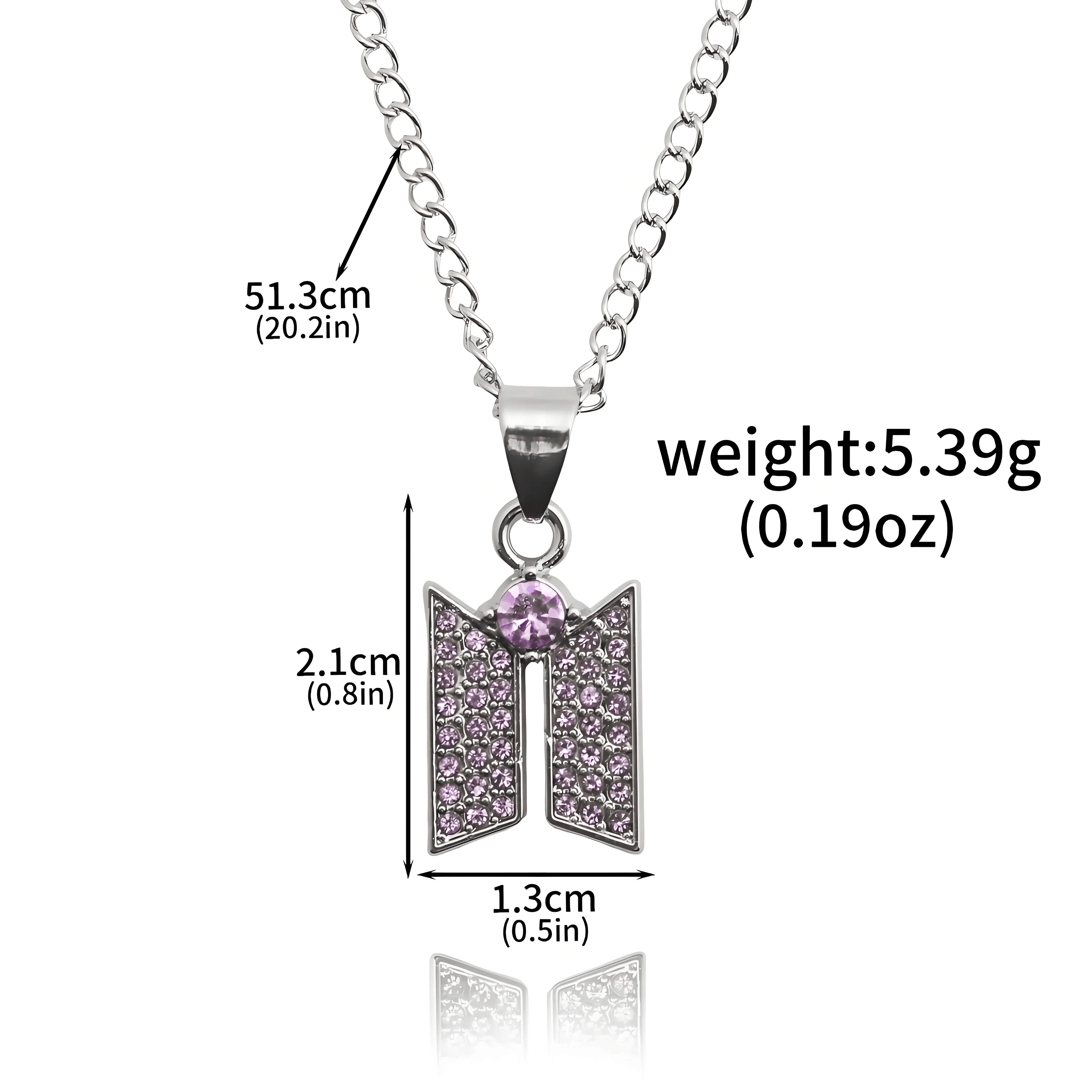 Schmetterlingsförmige lila Strass-Halskette, Unisex, modischer Schlüsselbeinschmuck, Accessoires für Paare, ideales Geschenk für den täglichen Gebrauch – Detail 2