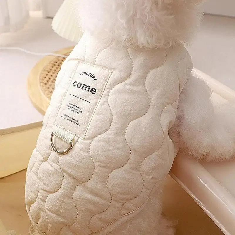 Jaqueta para cachorro, colete quente de pelúcia para inverno, à prova de vento, roupas para animais de estimação, acessórios de inverno para cães de raça pequena, média e grande