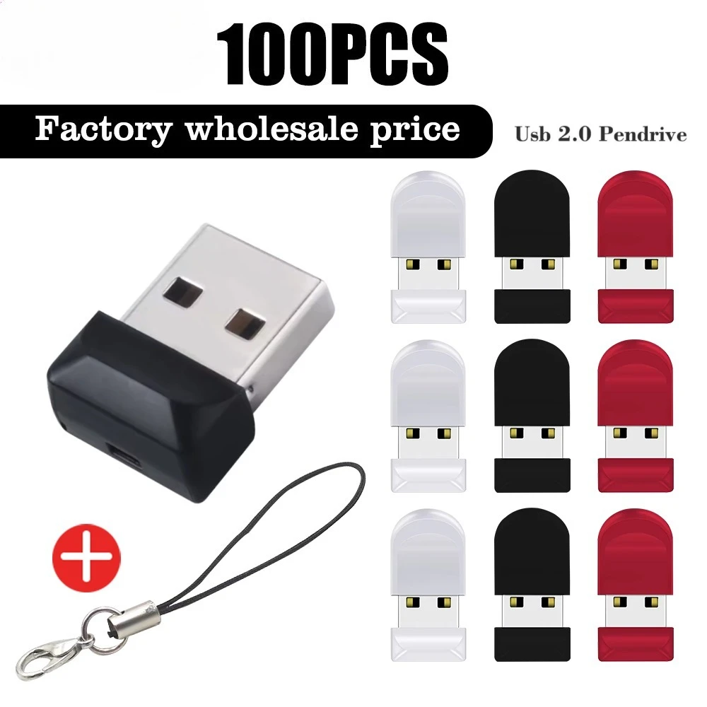 

100pcs/lot Mini tiny flash usb 2.0 stick Pendrive 4GB 8GB 16GB 32GB 64GB USB Flash Drive free custom logo cool pen drive cle Usb
