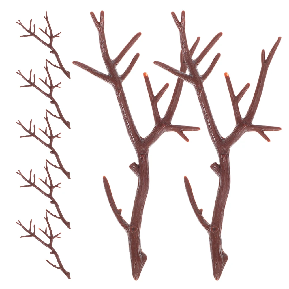 20 Pcs Christmas Crafts Branches Decor for Antler Ornaments Antlers Party Supplies