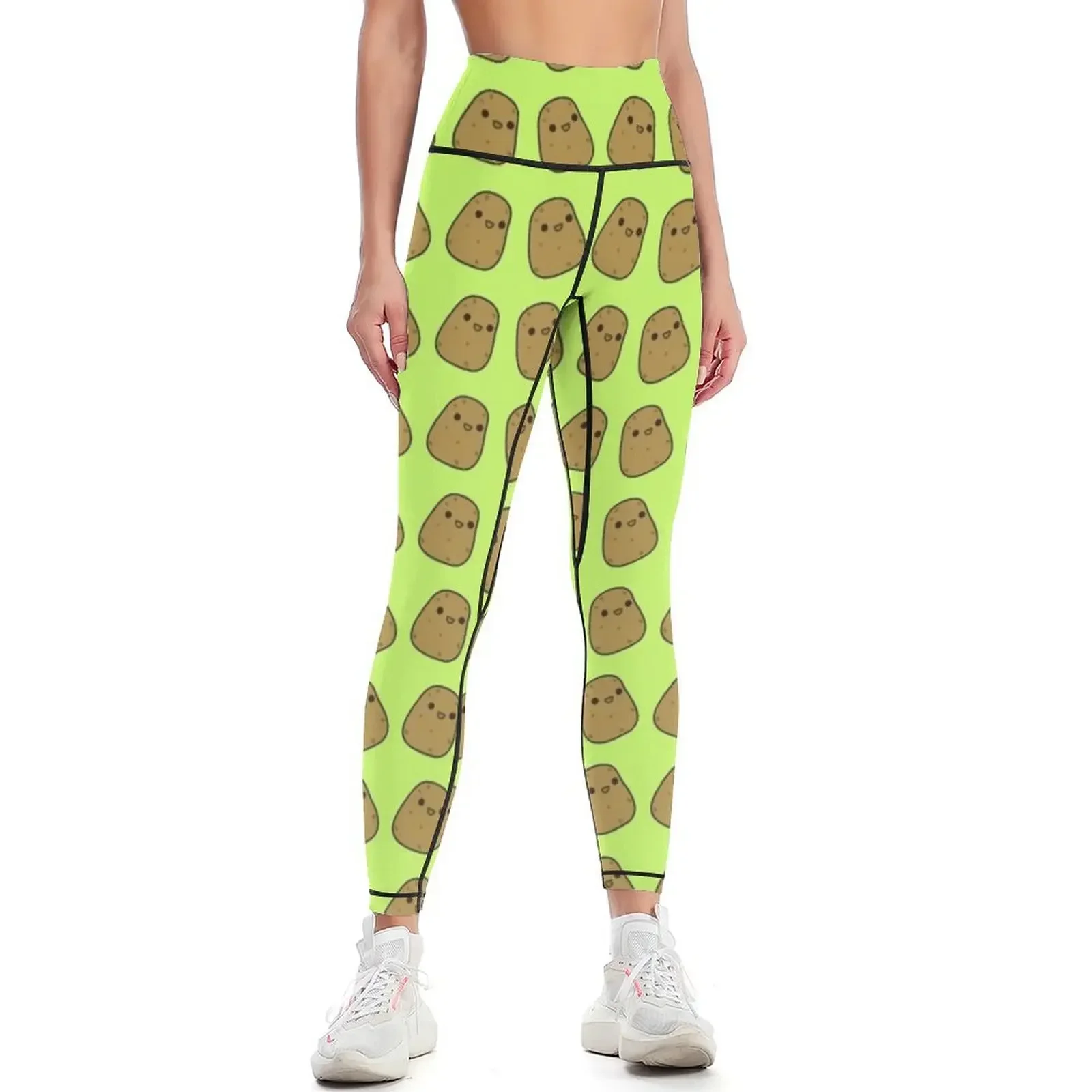 

Cute potato Leggings sporty woman push up legging push up Sports female push up tights for Womens Leggings
