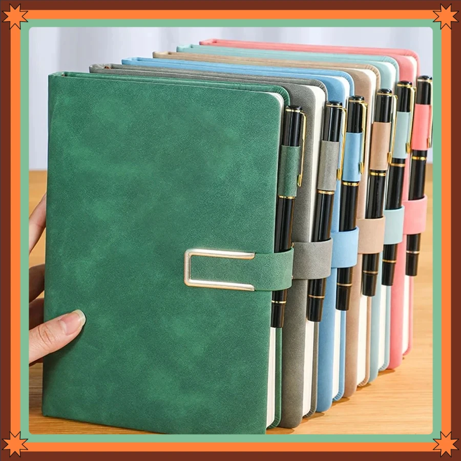 

Personalized Vintage A5 Soft Cover Leather Notebook Business Journal Diary for School Office