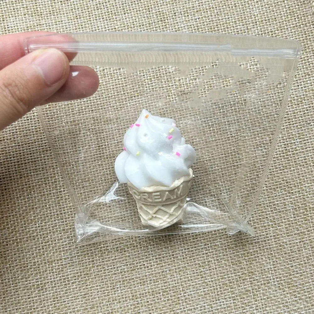 Sweet Style Ice Cream Cone Squeeze Toy Super Soft Silicone Ice Cream Soft Slow Rebound Toys Creative Mini