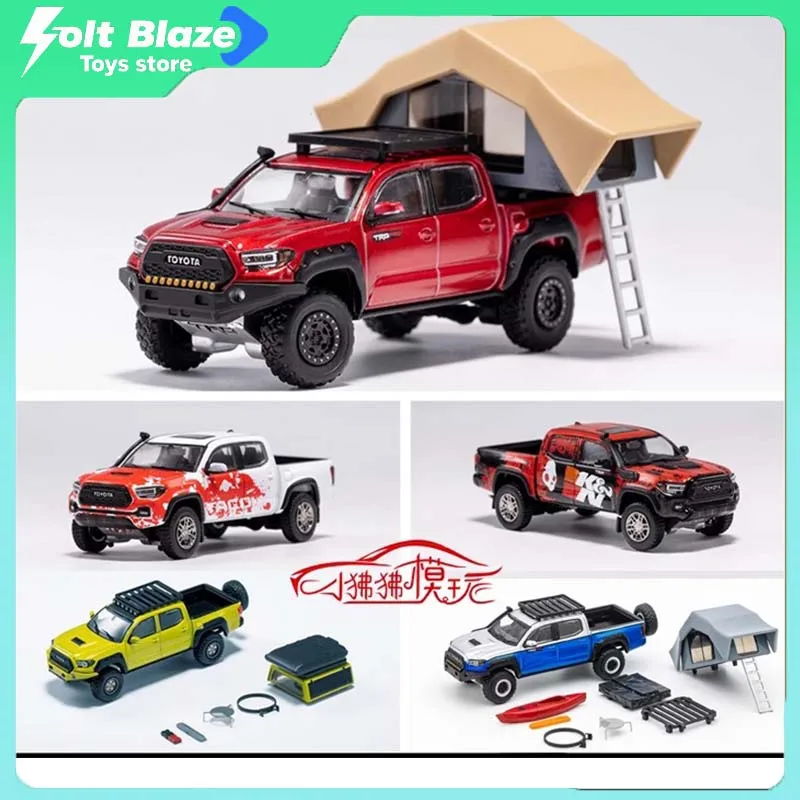 

GCD 1/64 Toyota Tacoma внедорожник литые под давлением модели автомобилей имитация коллекции сплавов настольный дисплей модель автомобиля подарок на день рождения для мальчика