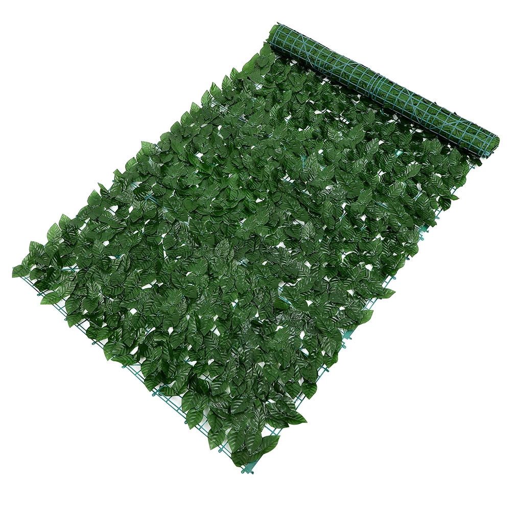 

Artificial Green Plant Fence Simulation Leaves Wall Decorative Garden Balcony Plastic Outdoor Screening Plants
