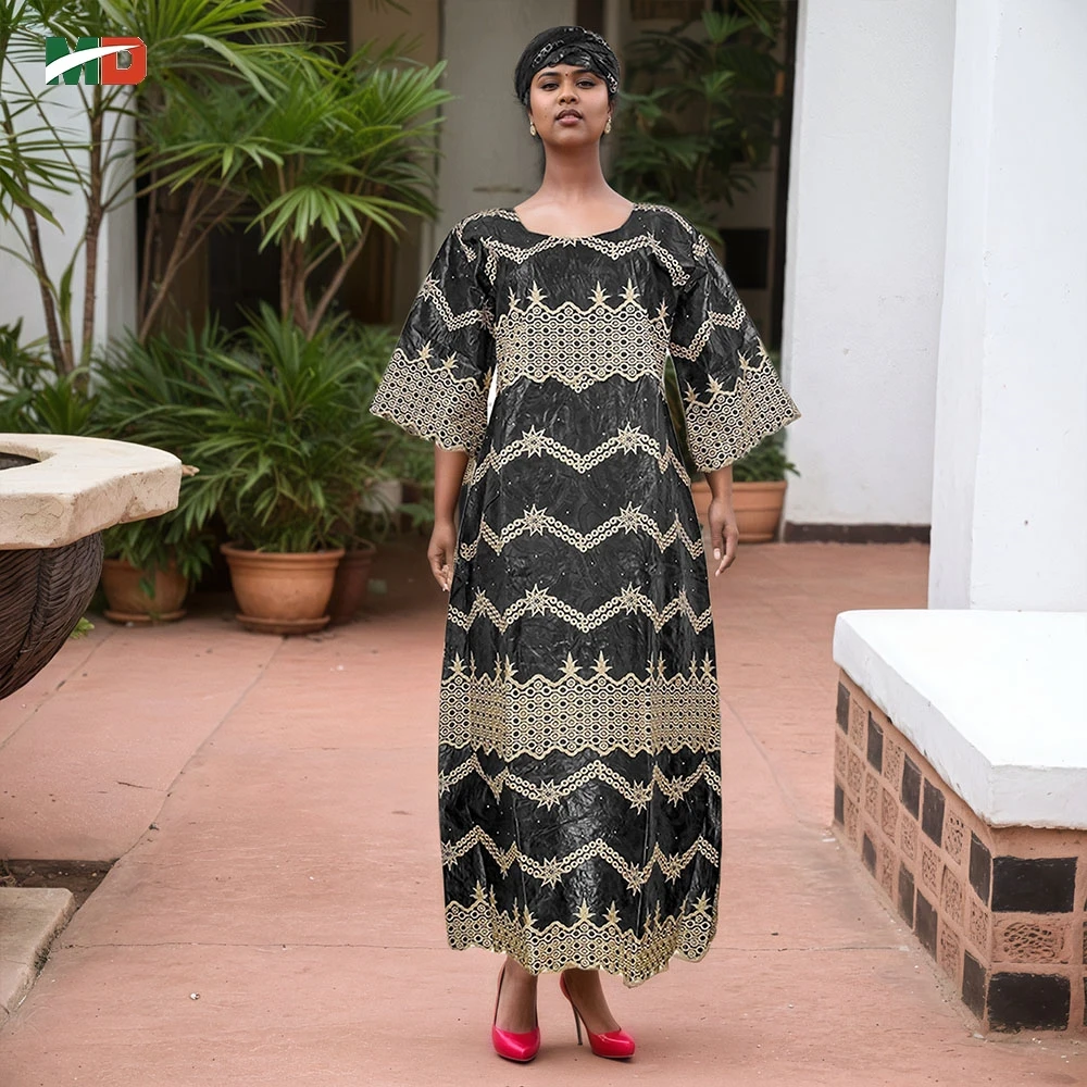 여성용 MD 아프리카 전통 의상, 터키 전통 드레스 자수 바진 리치 부부 웨딩 파티 가운 로브 아프리카 의류