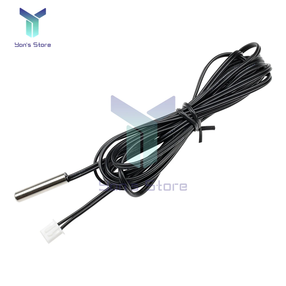 100/200cm 2 Meter Waterproof NTC 10K 1% 3950 Thermistor Accuracy Temperature Sensor Wire Cable Probe For W1209 W1401 Thermostat