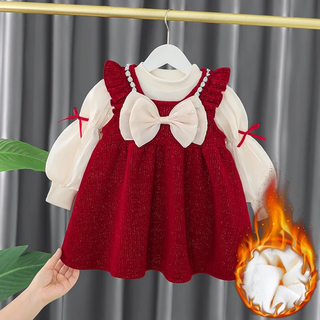 Red christmas dresses for toddlers outlet