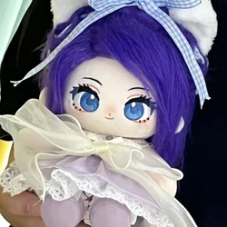 Anime Attributes Role Kawaii Purple Rainbow Monster Girl Plush Doll Stuffed Body Dress UP Cotton Pillow Mascot Cosplay Gift 20cm