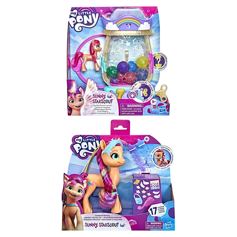 

My Little Pony A New Generation Movie Sunny Starscout Sparkle Reveal Lantern Surprise Reveals for Kids Rainbow Reveal Model Toys