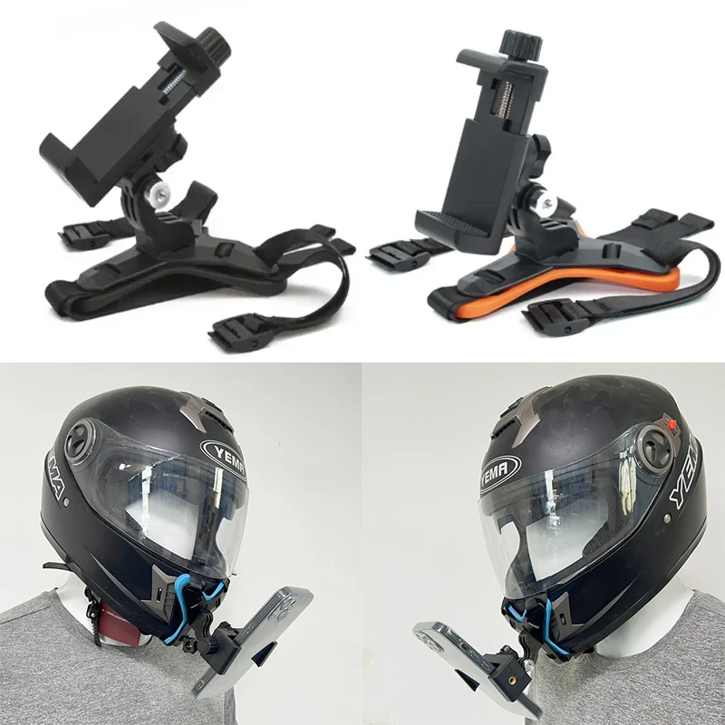 

Helmet Chin Strap Bracket Sport Cell Phone Shooting Kit Motorcycle Helmet Bracket Riding Gear Off-Road Camera Accessories