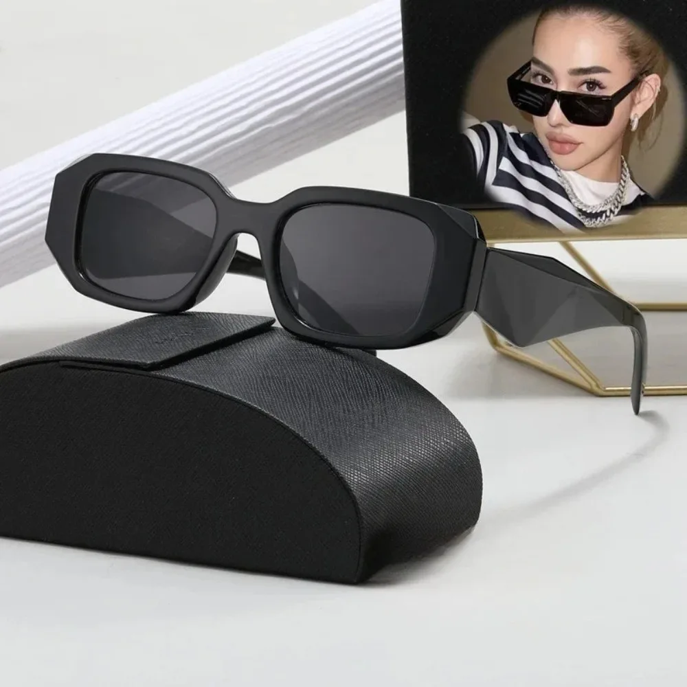 Men's and women's sunglasses, fashionable sunglasses, multi-layer lenses, square frames, sunshades, women's glasses