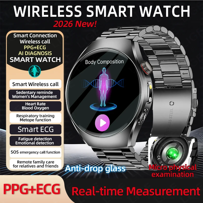 

Новые умные часы LIGE с AMOLED-экраном, ЭКГ+ППГ, мониторингом сердечного ритма, анализом эмоций, анализом состава тела (жир, ИМТ), умные часы для Android и IOS