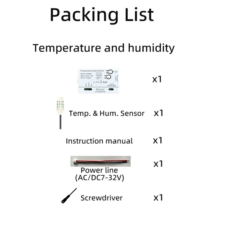 Tuya Wifi Temperature Humidity Sensor With Probe For Precise Environmental Adjustments-Y41A