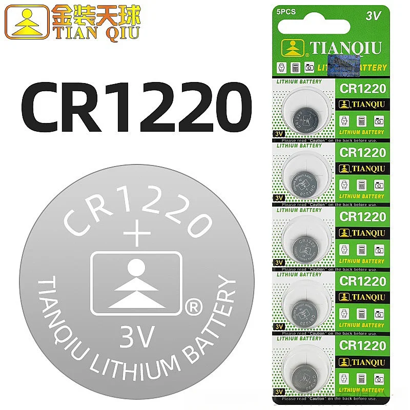 TIANQIU 2-50PCS CR1220 Button Coin Cell Battery For Watch Car Remote Key ECR1220 GPCR1220 5012LC 3V CR 1220 Lithium Batteies