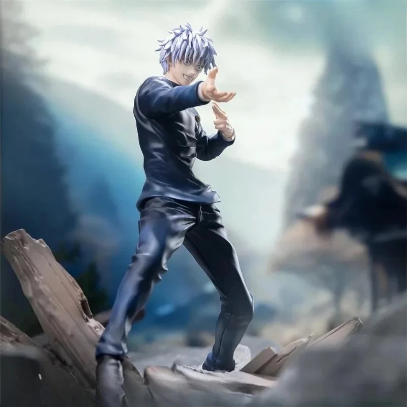 [Wyprzedaż z wysyłką w 24 godziny] Oryginalna, autentyczna figurka kolekcjonerska Jujutsu Kaisen, Gojo Satoru, 19 cm, model lalki, zabawka