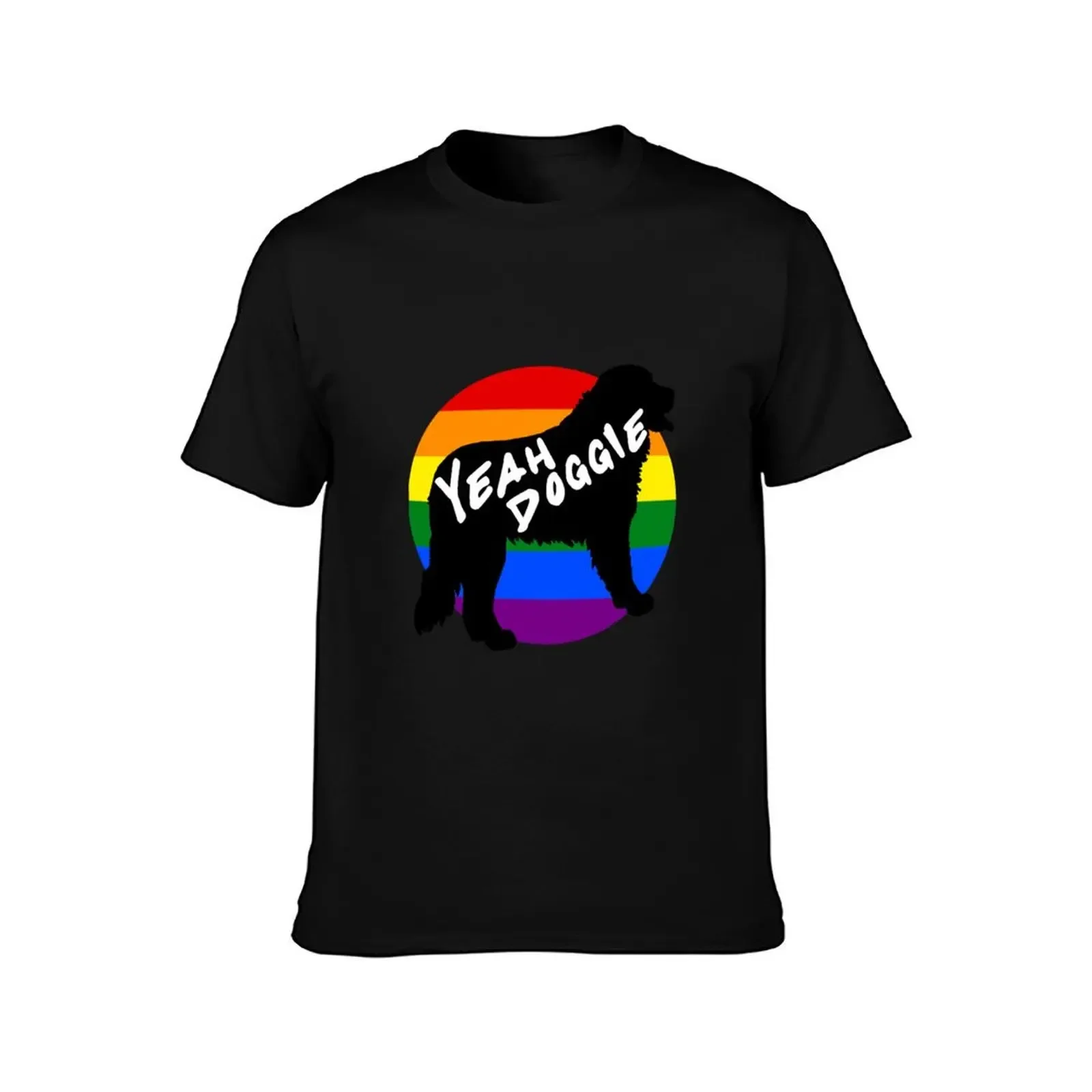 Yeah Doggie Rainbow T-Shirt funny costumes summer top vintage clothes sweat shirts, men