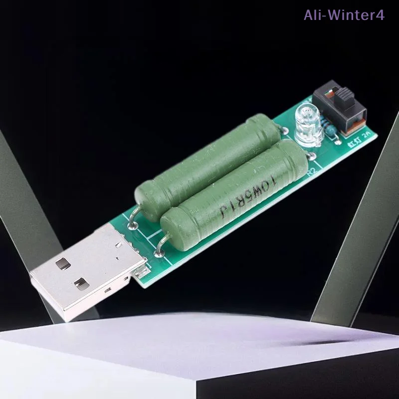 Bild 5: USB-Lasttester Mini-Powerbank Entladewiderstand mit Schalter 2A/1A Widerstandstester-Modul Digitales Strom-Spannungs-Messgerät