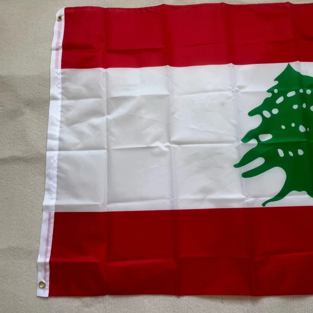 Lebanese Republic Rubunan Flag3*5FT Republic of Lebanon Lubnan flag Indoor Outdoor 90*150cm Hanging polyester flag